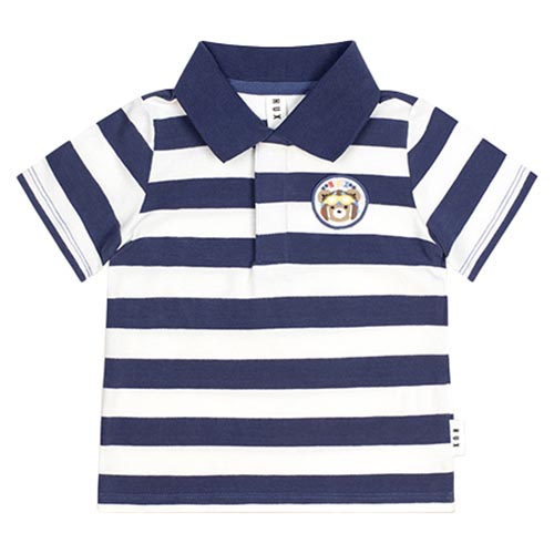 Huxbaby Stripe Polo Tee 3M-2Y